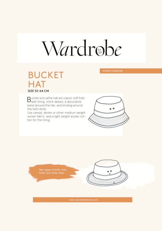 Wardrobe By Me Paper Sewing Pattern Safari & Bucket Hat