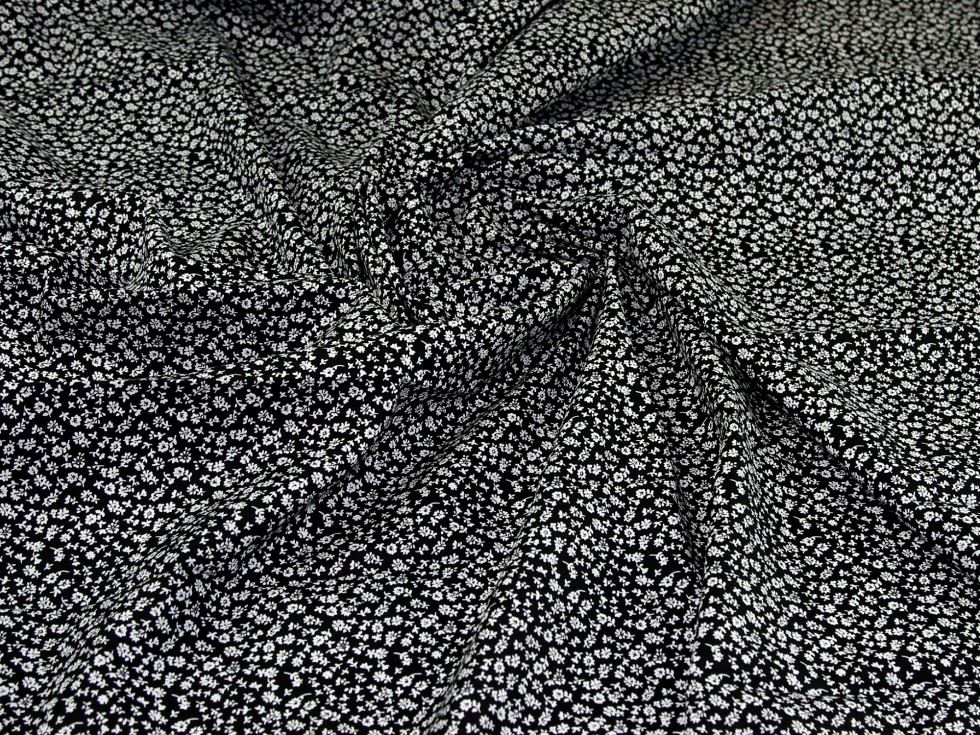 Black Deadstock 100% Cotton Poplin Fabric
