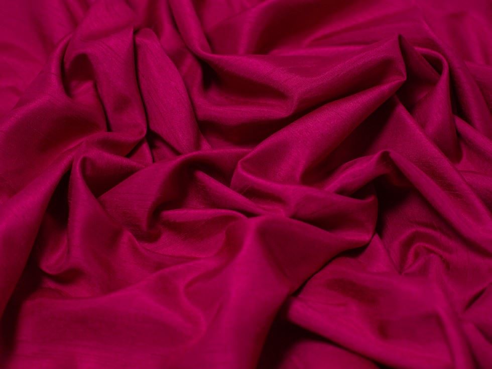 Satin Back Dupion Fabric Fuchsia Pink
 