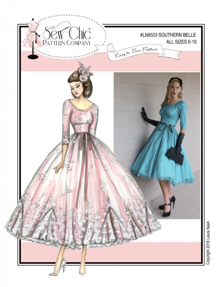 Sew Chic Paper Sewing Pattern Southern Belle
 
