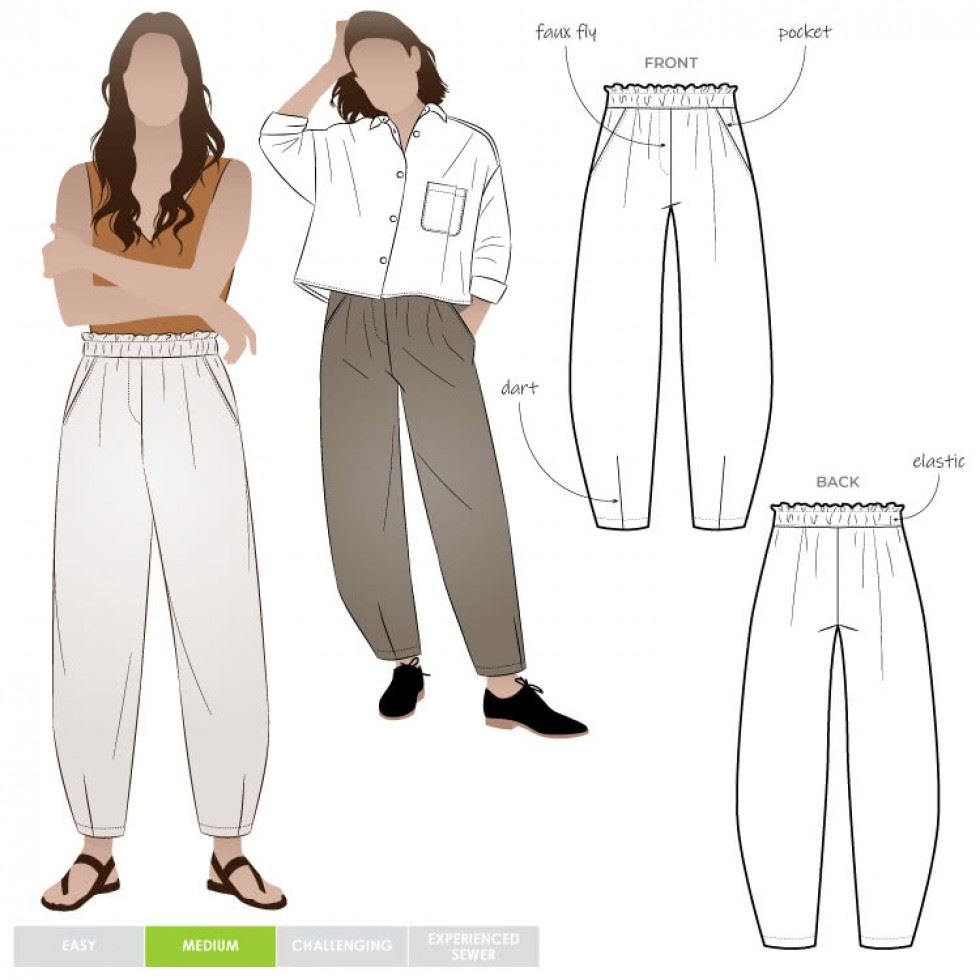 Style Arc Sewing Pattern Barry Pants