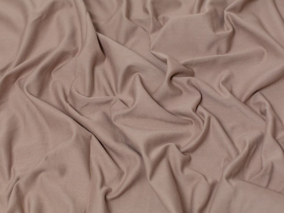 Minerva Core Range Sandstone Cotton Lycra Jersey Stretch Knit Fabric