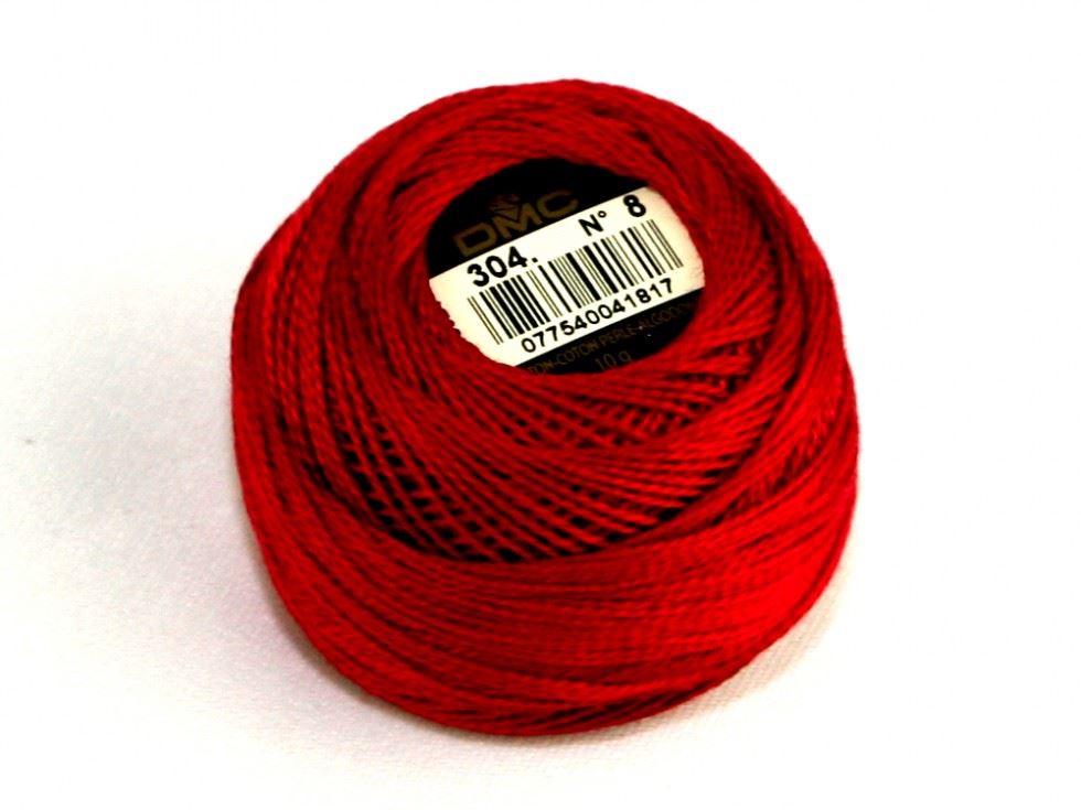 Dmc 304 Size 8 Cotton Perle Thread