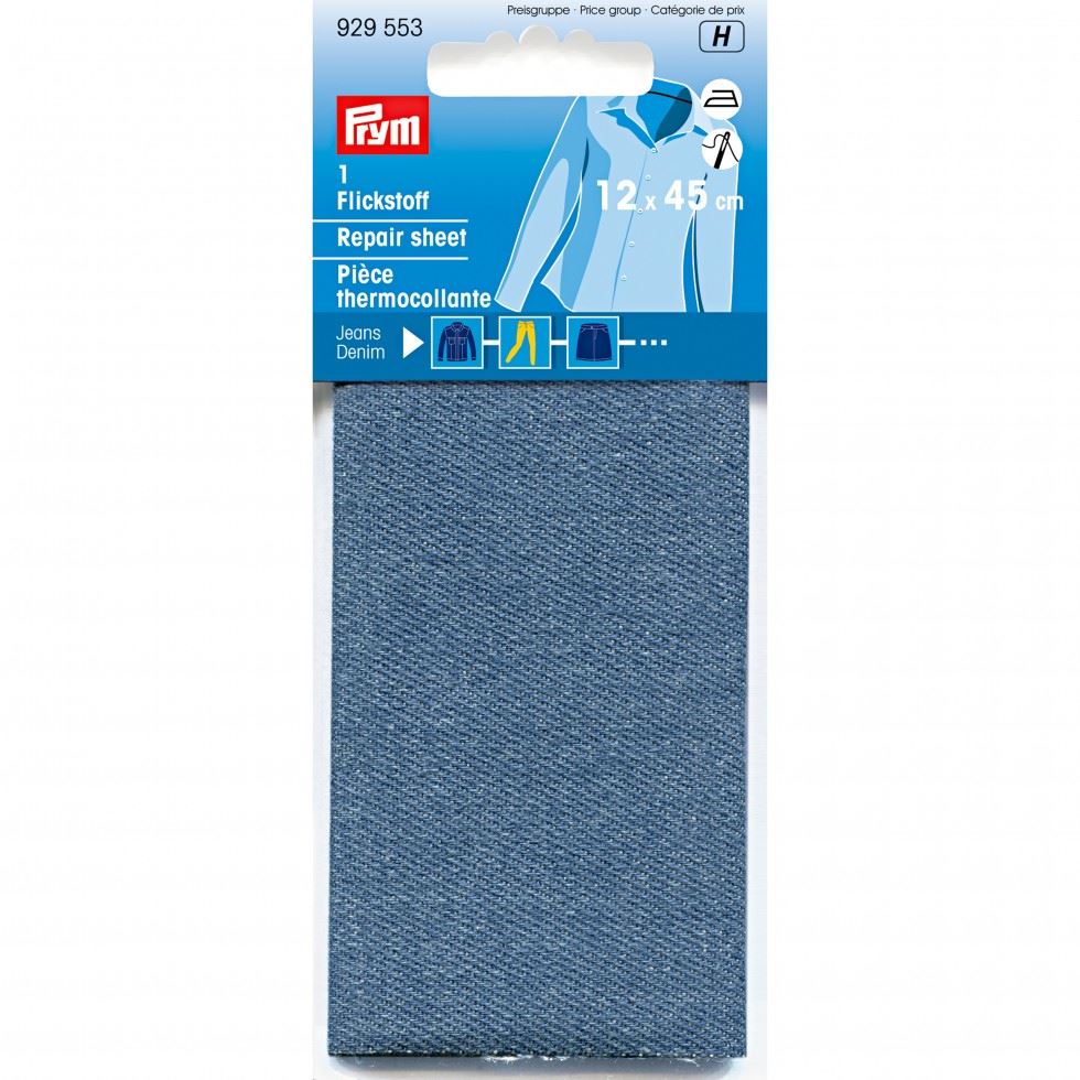 Prym Denim Repair Sheet Medium Blue