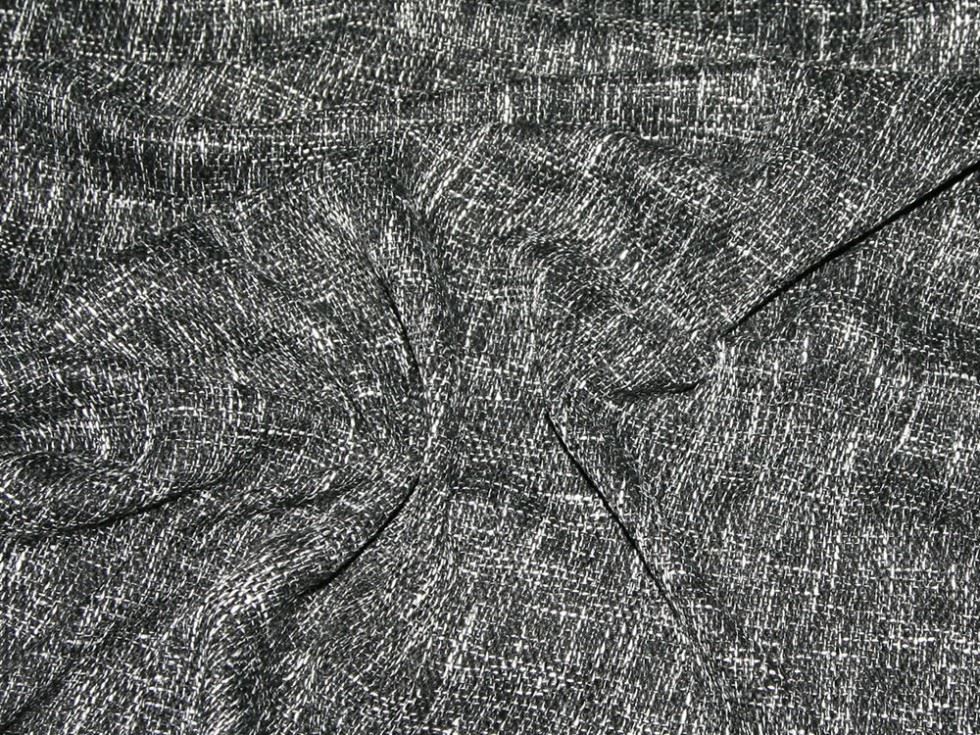 Deadstock Tweed Coating Fabric Black & White
 