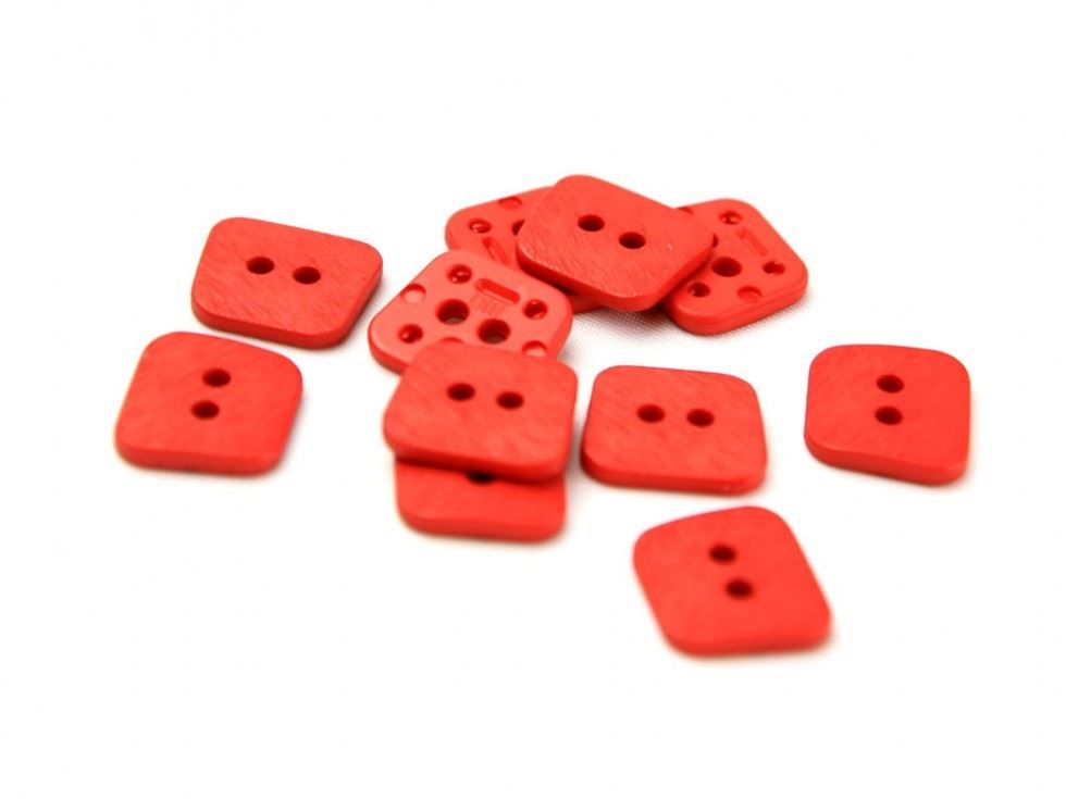 Dill Rounded Square Buttons (Value Pack) Red
 