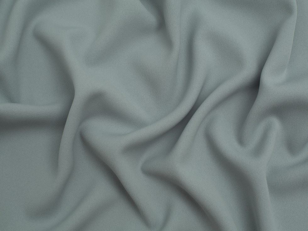 Minerva Core Range Prestige Polyester Crepe Fabric Silver
 