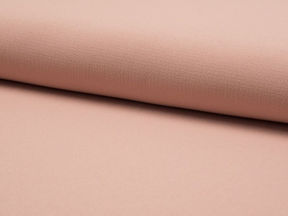 Blush Deadstock Textured Stretch Woven Pebble Crepe Fabric