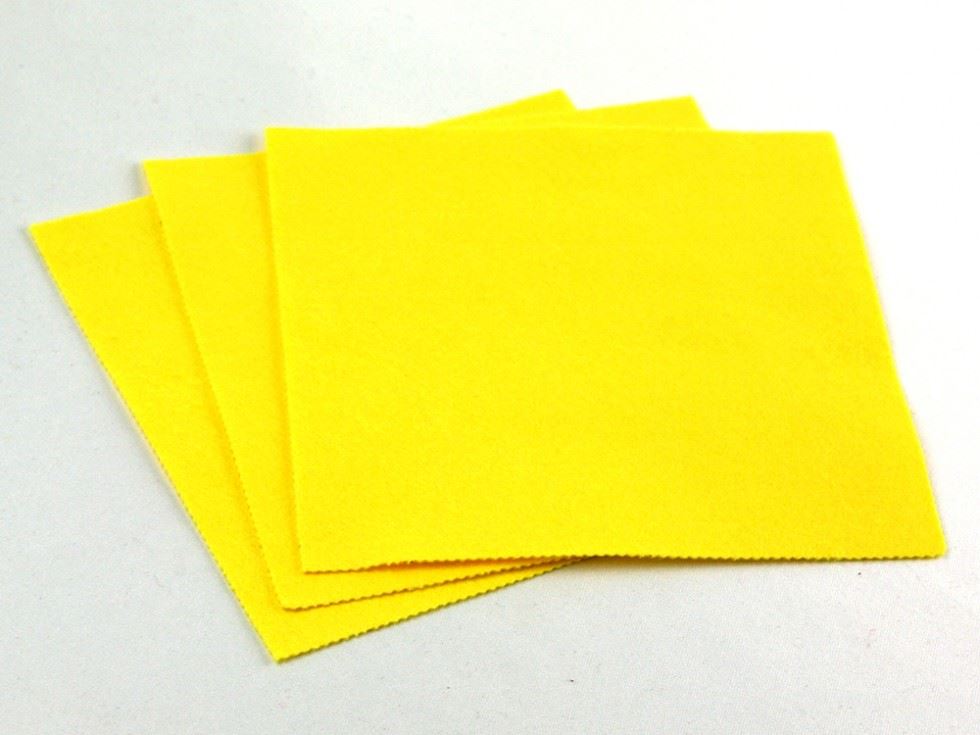 Minerva Core Range Yellow Extra Thick 3Mm 18Inch Felt Fabric Sheets