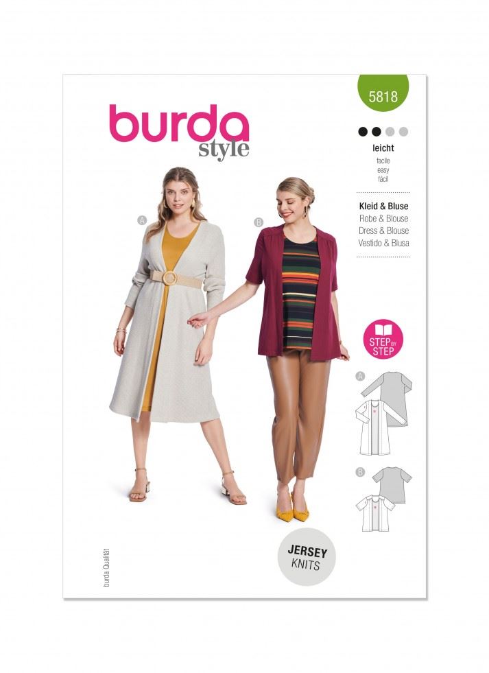 Burda Paper Sewing Pattern 5818
 