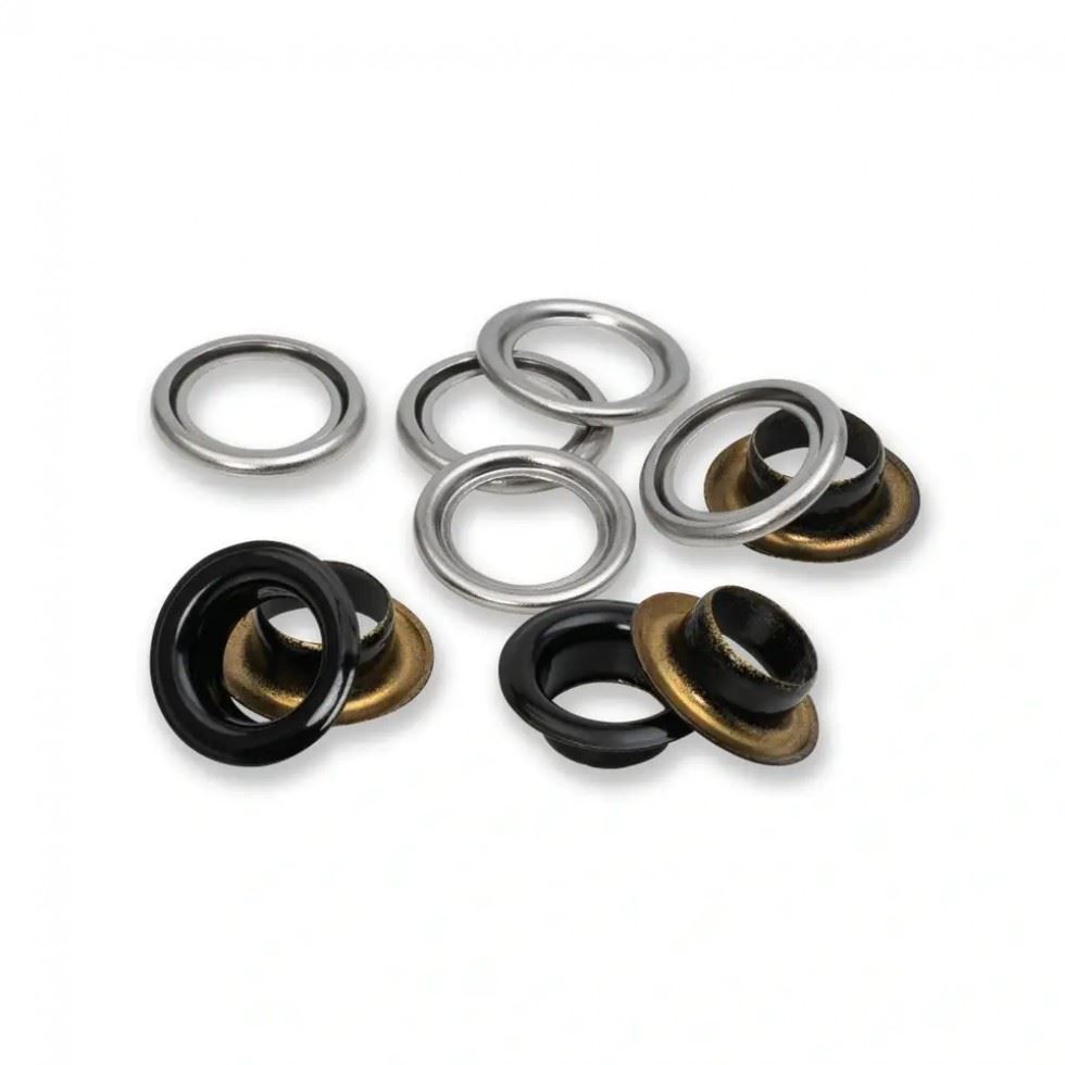 Prym Metal Eyelets with Washers Black
 