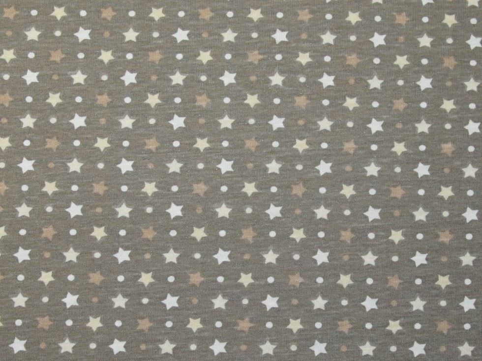 Stof France PUL Coated Jersey Stretch Knit Fabric Taupe