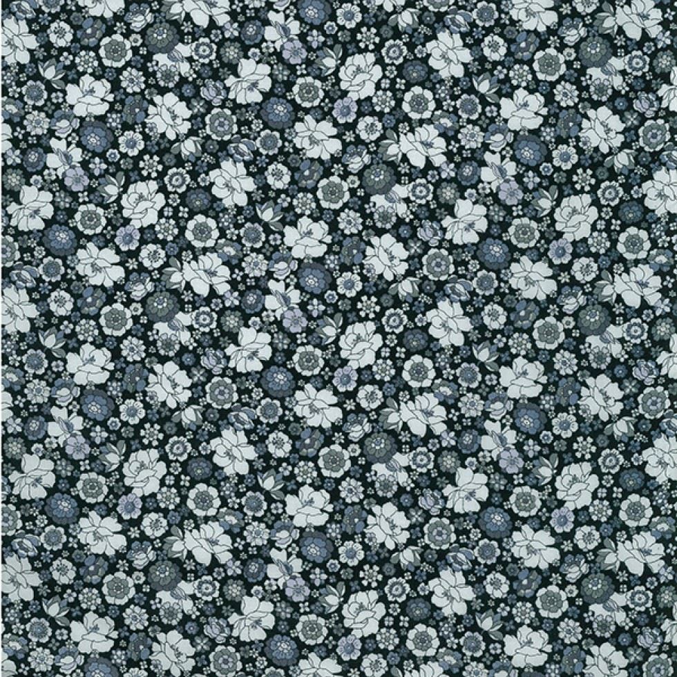 Kokka Grey Cotton Lawn Fabric