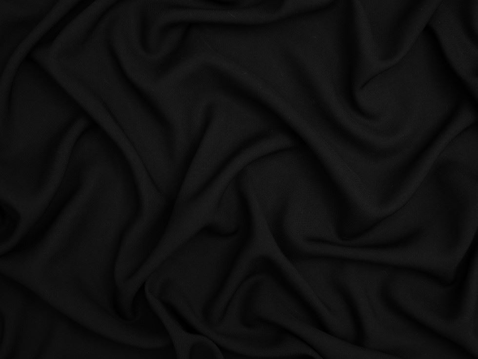 Minerva Core Range Bamboo Poplin Fabric Black
 