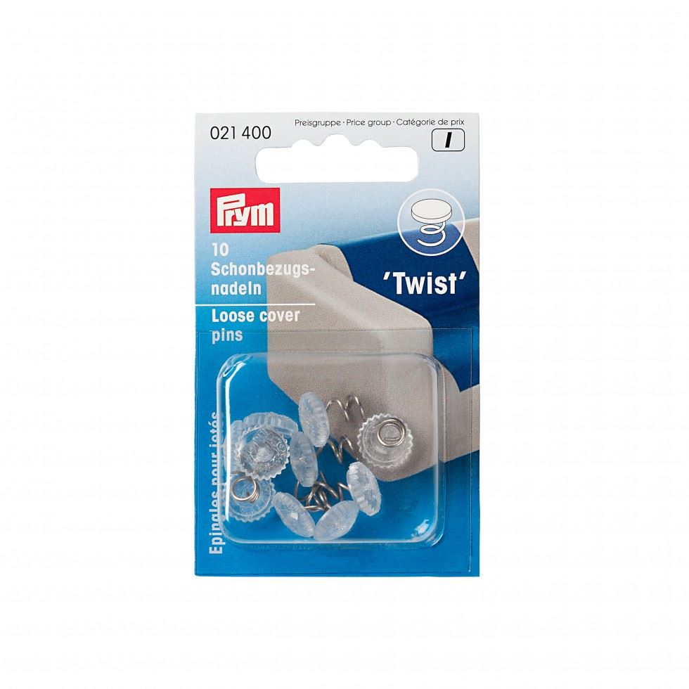 Prym Silver Spiral Twist Loose Cover Pins