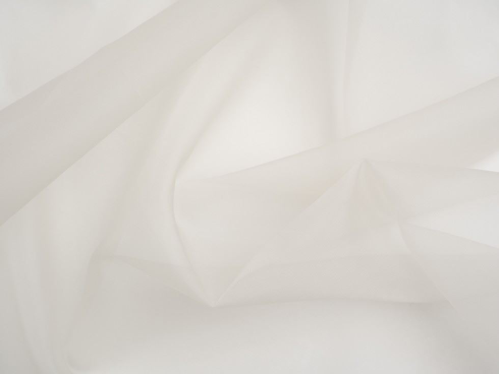 Minerva Core Range 100% Silk Organza Fabric Ivory
 