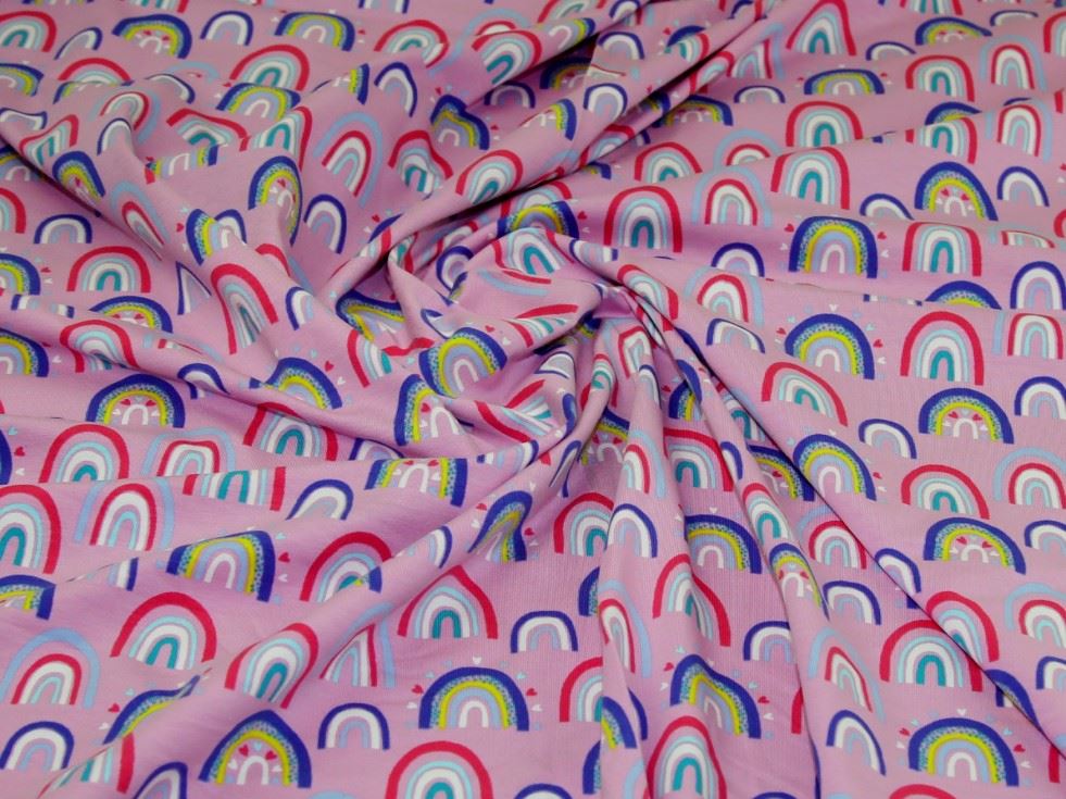 Lavender Deadstock Cotton Jersey Stretch Knit Fabric