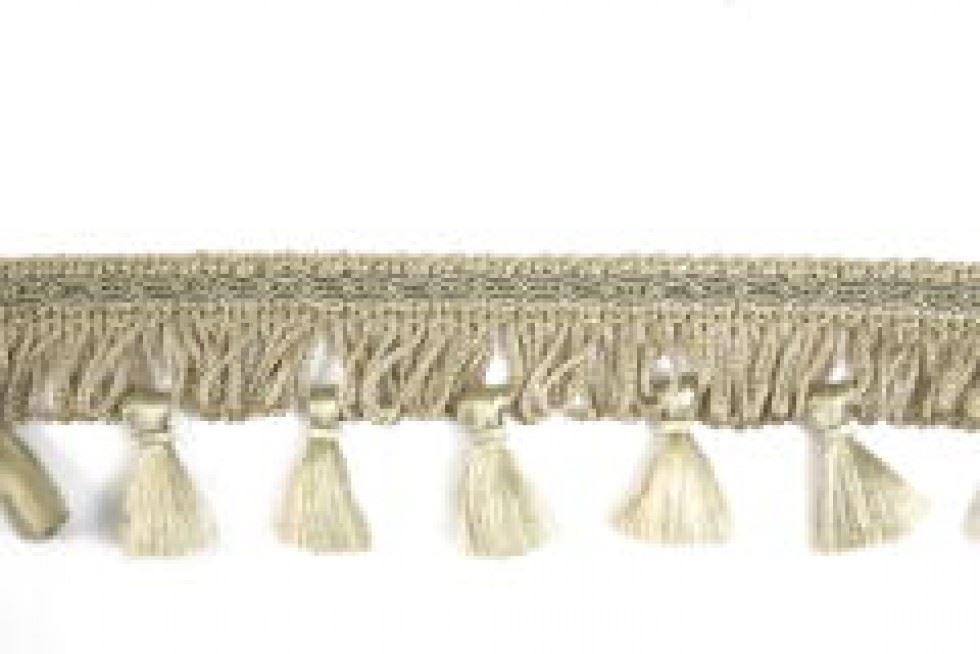 Essential Trimmings Green Tassel Fringe Trim