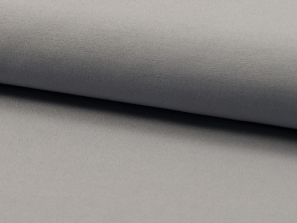 Silver Deadstock Stretch Woven Viscose Bengaline Fabric