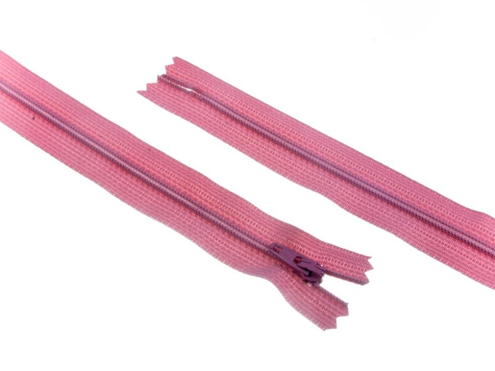 YKK Nylon Closed End Dress Zips Dusky Pink
 