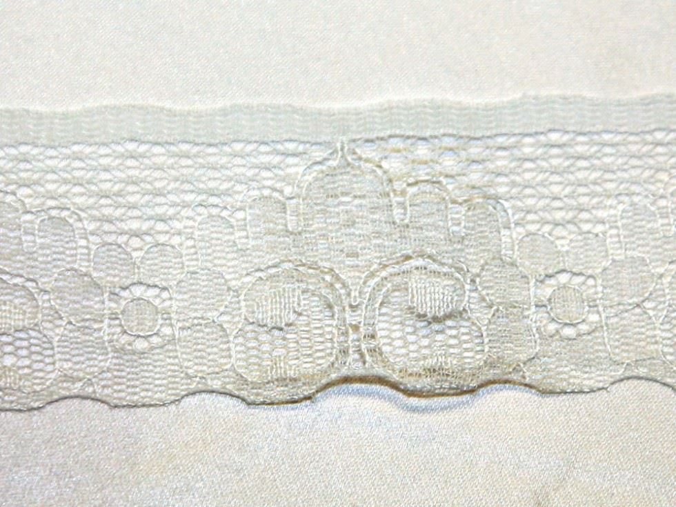 Essential Trimmings Cream Nylon Lace Trim