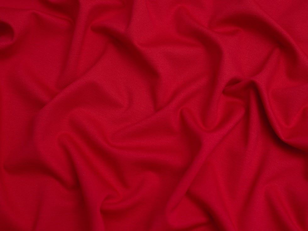 Minerva Core Range Red Stable Ponte Roma Double Stretch Knit Fabric