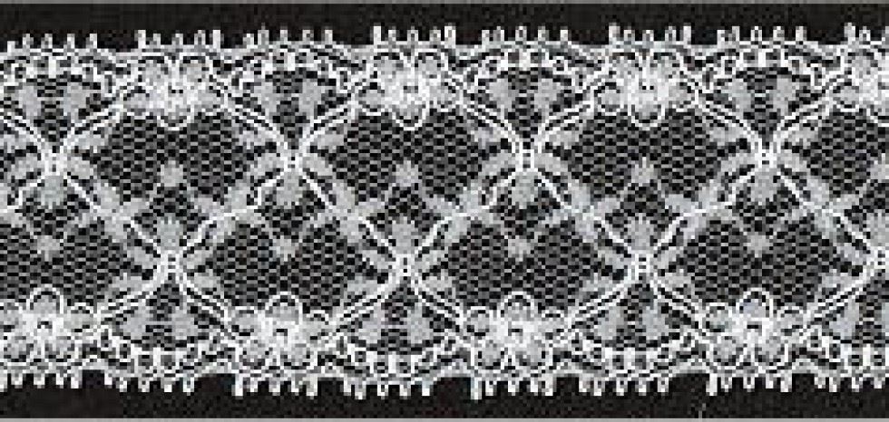 Essential Trimmings Corded Nylon Lace Trim Ivory