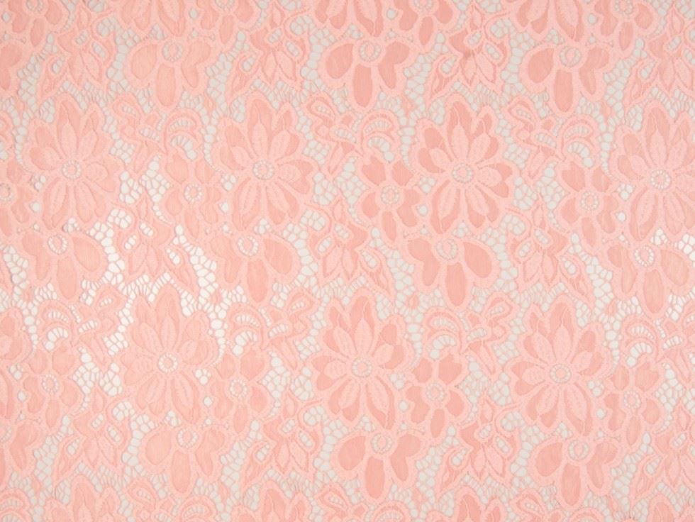 Deadstock Stretch Lace Fabric Blush