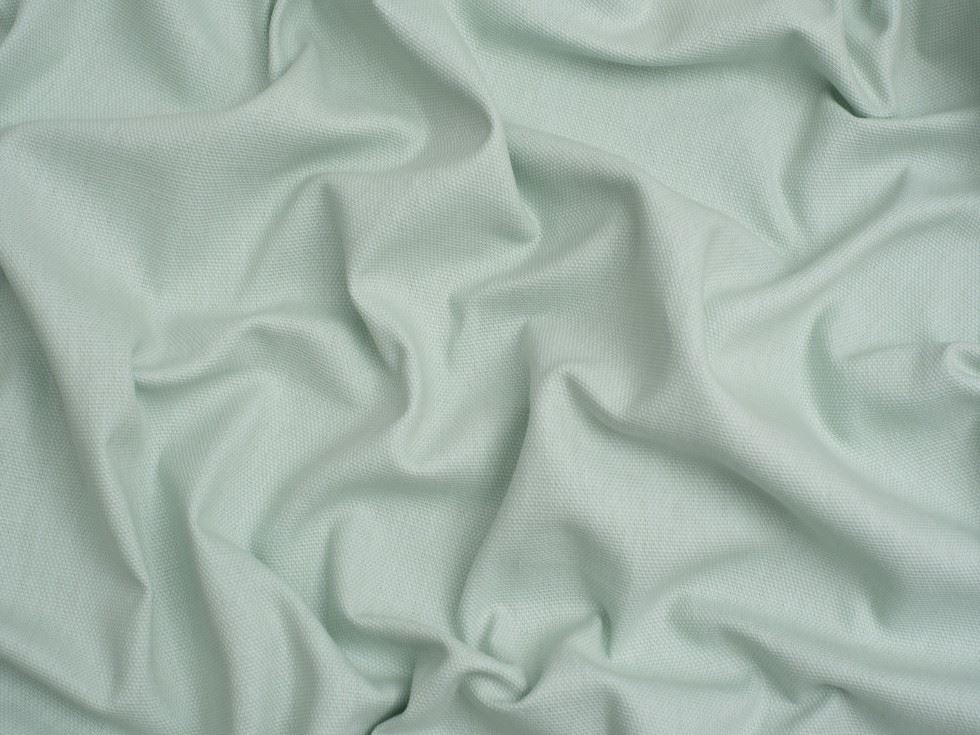 Minerva Core Range Basket Weave Soft Cotton Canvas Fabric Pastel Green