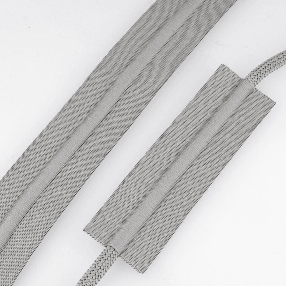 Stephanoise Elastic Tape With Cord Light Grey