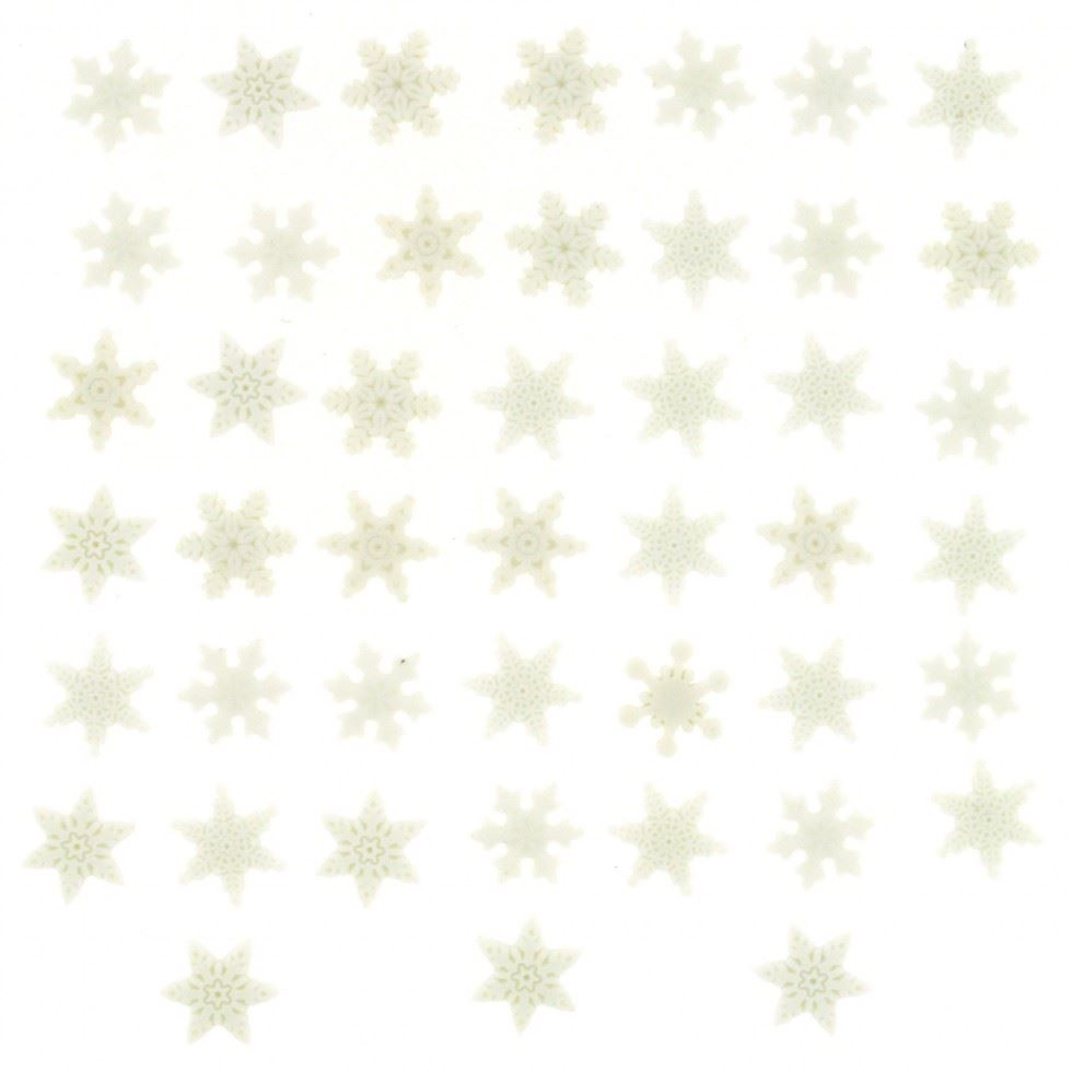 Dress It Up Christmas Snowflakes Buttons
 