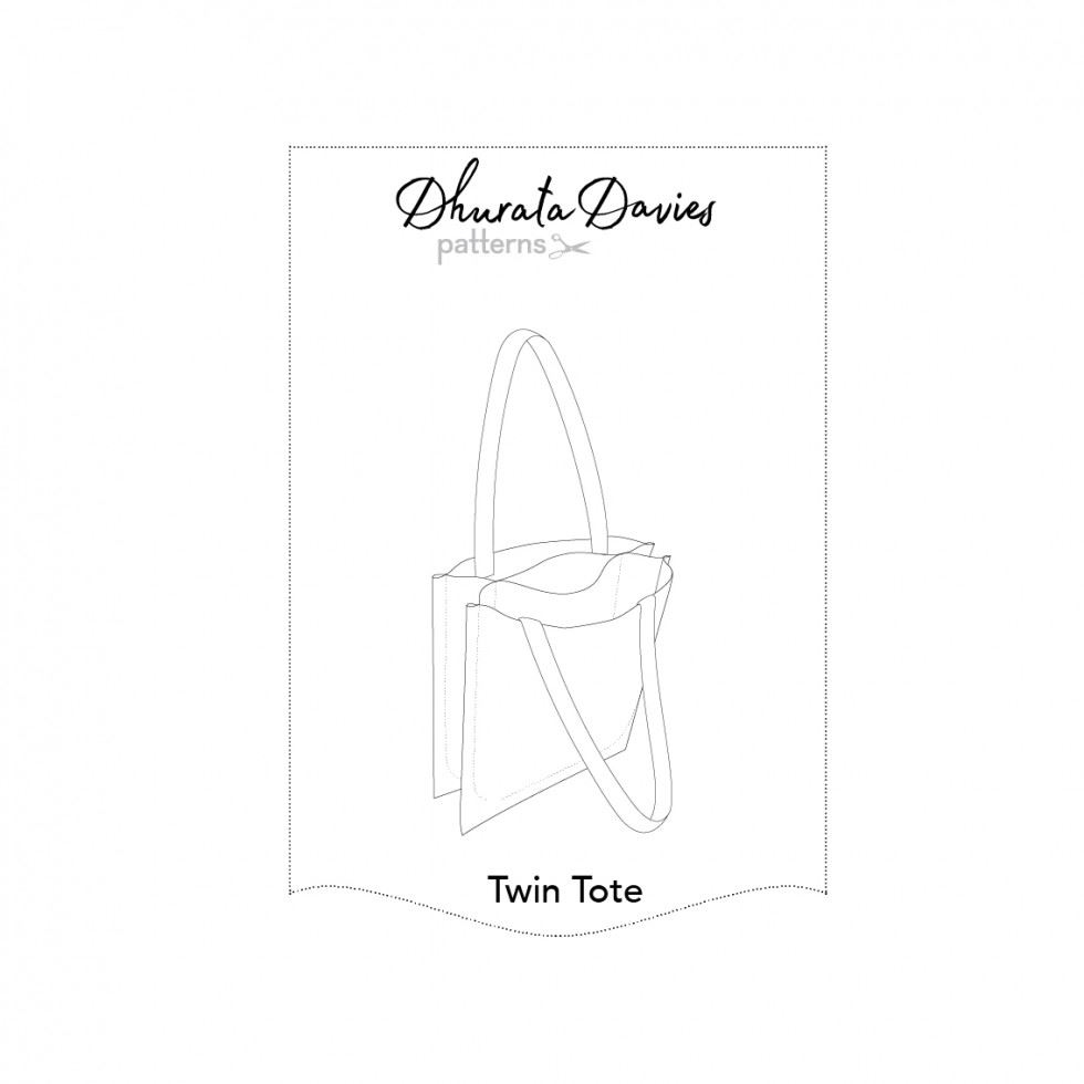 Dhurata Davies Paper Sewing Pattern Twin Tote Bag
 