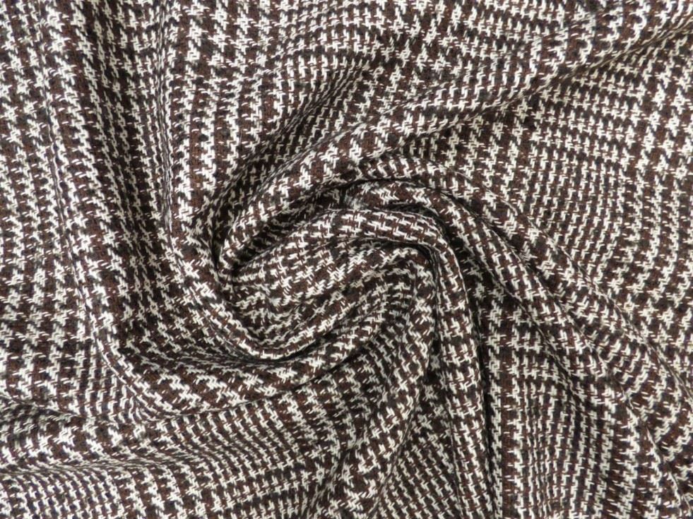 Lady Mcelroy Brown Wool Tweed Coating Fabric