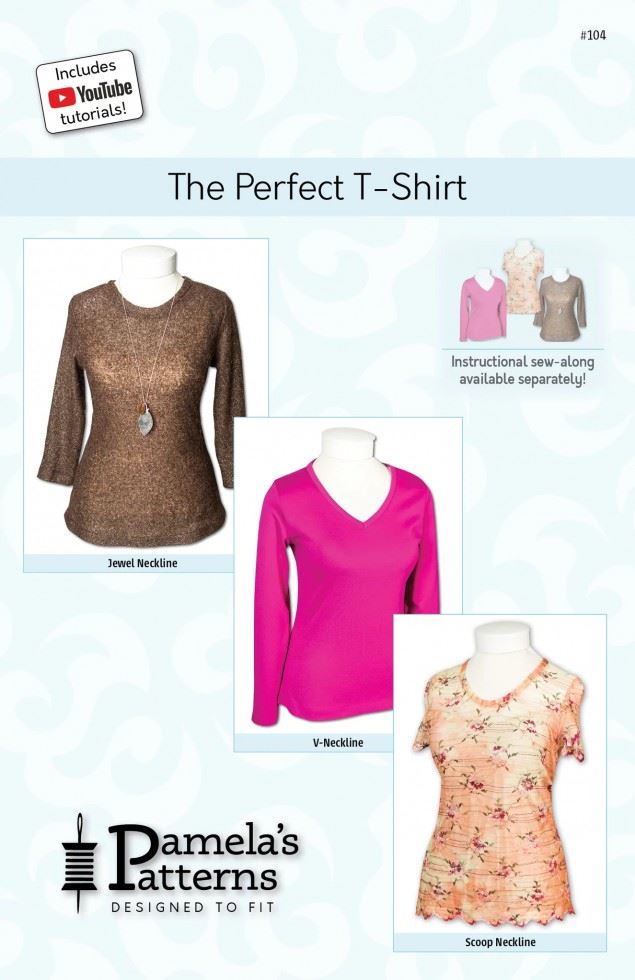 Pamelas Patterns Paper Sewing Pattern The Perfect T Shirt
 