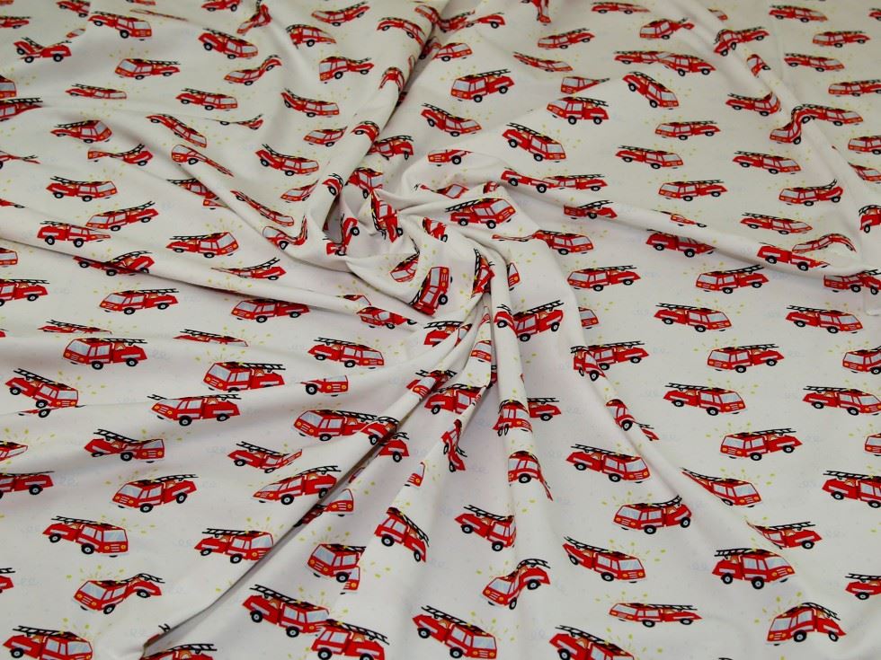 John Louden Ivory Cotton Jersey Stretch Knit Fabric