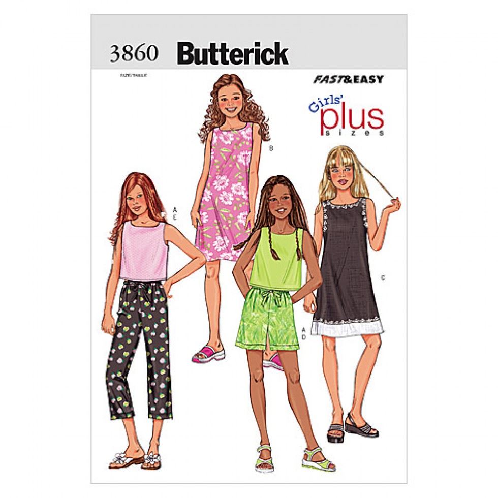 Butterick Paper Sewing Pattern 3860
 