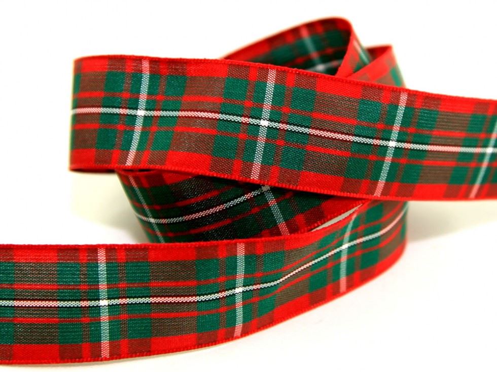 Berisfords 4 Macgregor Woven Tartan Ribbon (Value Roll)