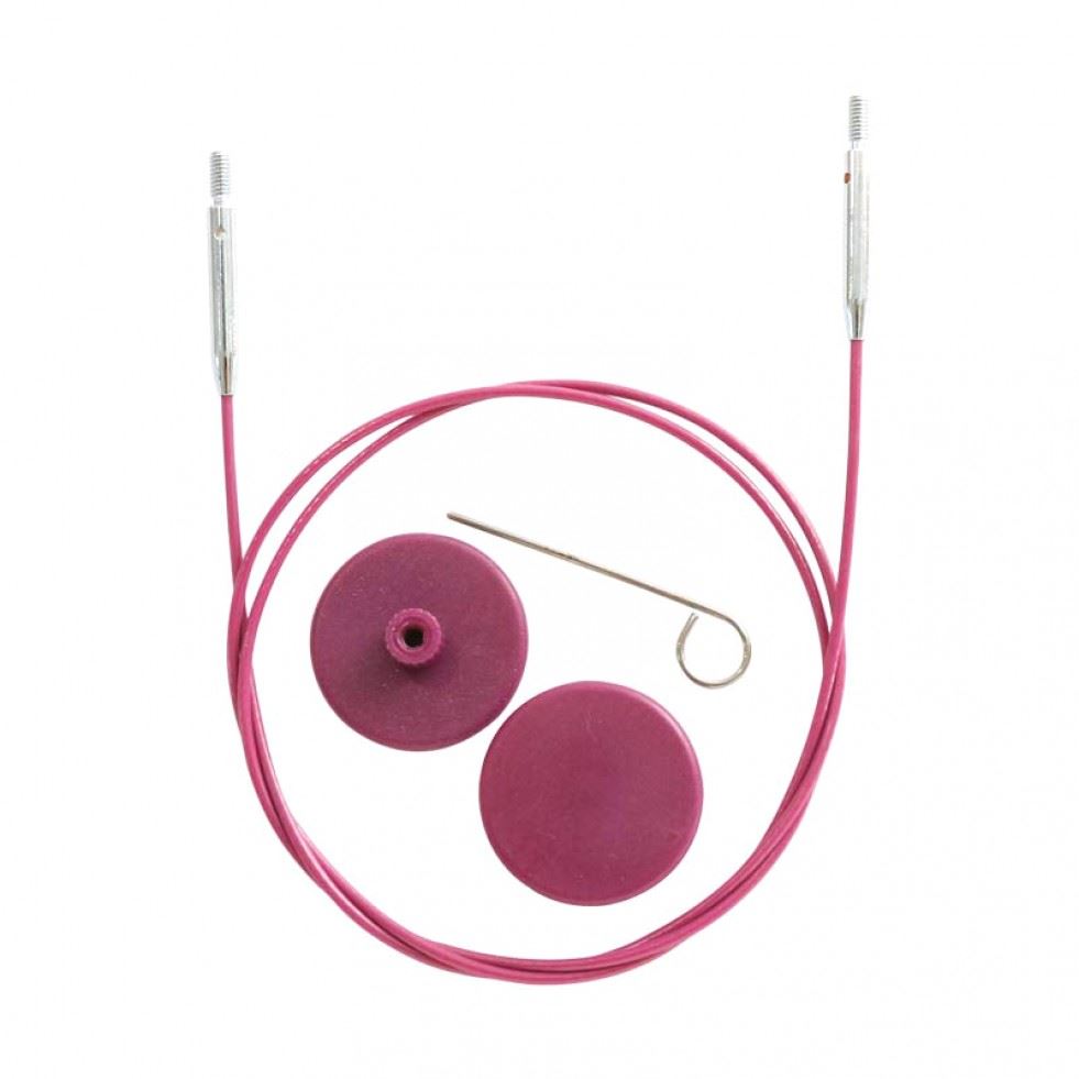 Minerva 360 Degree Swivel Interchangeable Cable Pink Knit Pro Kp10645