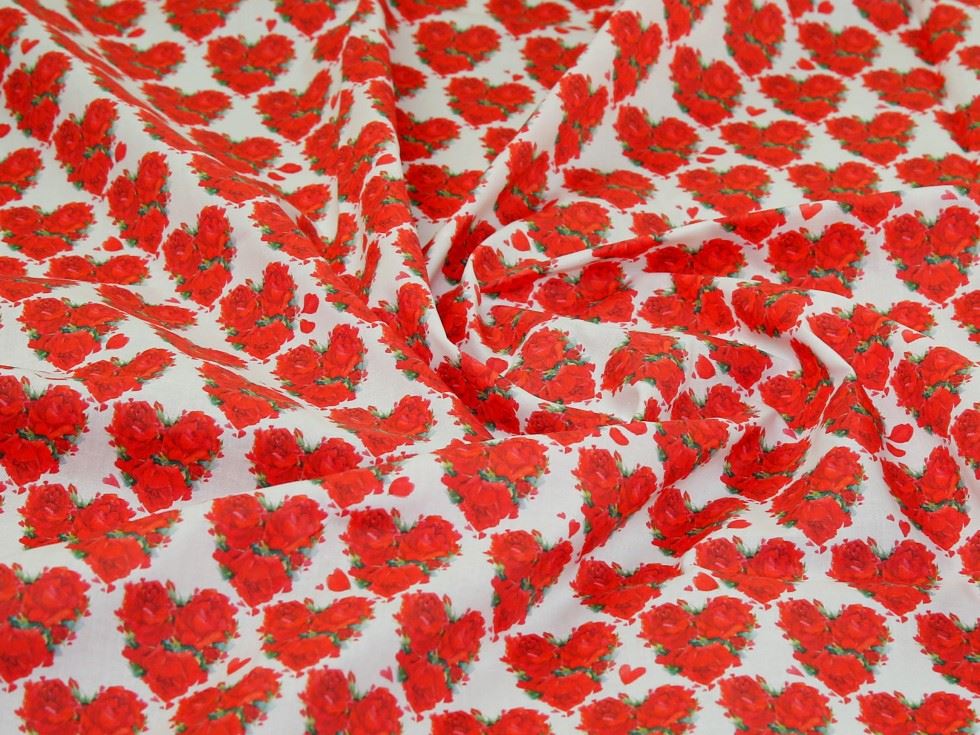 100% Cotton Fabric Red
 
