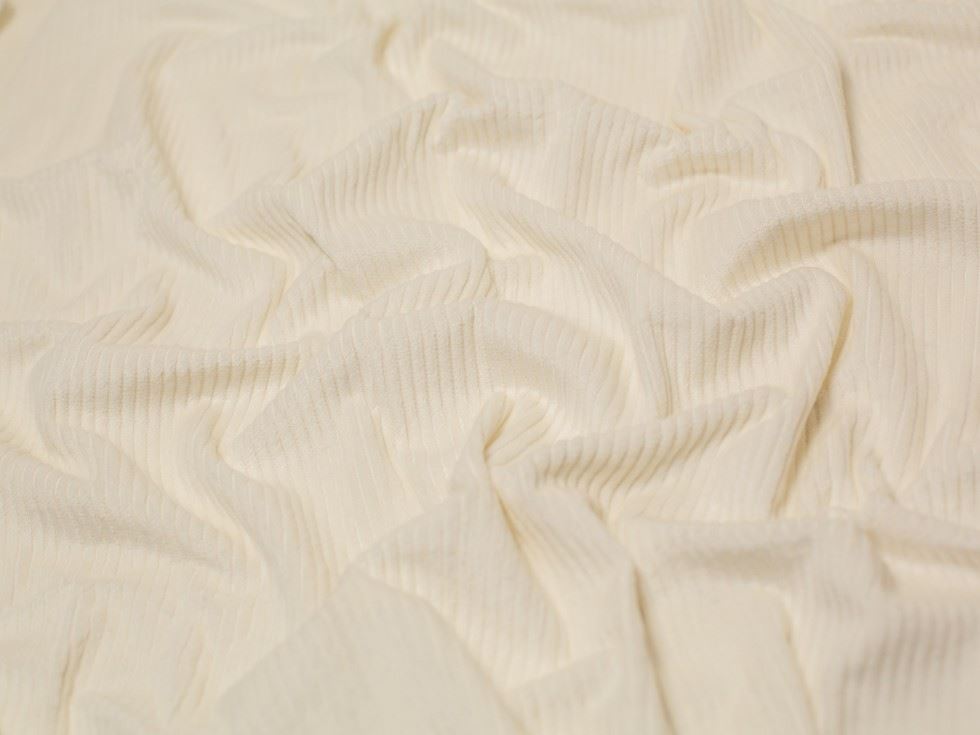 Minerva Core Range Ivory 5 Wale Cotton Jumbo Cord Fabric