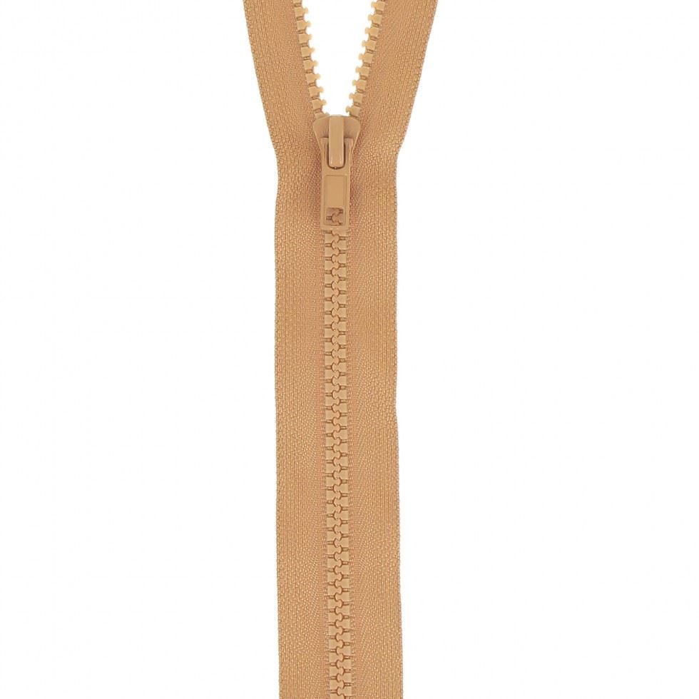 Milward Chunky Open End Zips Old Gold