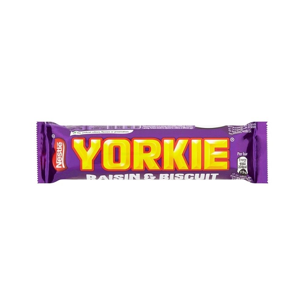YORKIE Raisin & Biscuit 44g Pack of 36 for sale