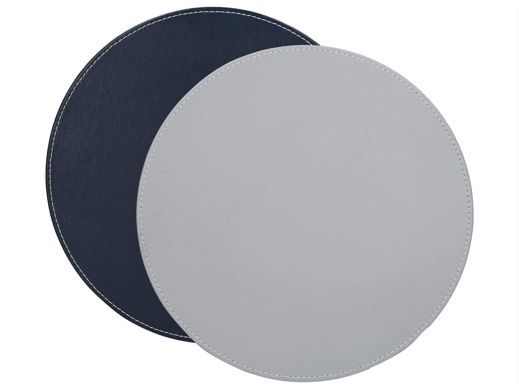 Creative Tops Premium Pack Of 4 Stitched Edge Faux Leather Placemats