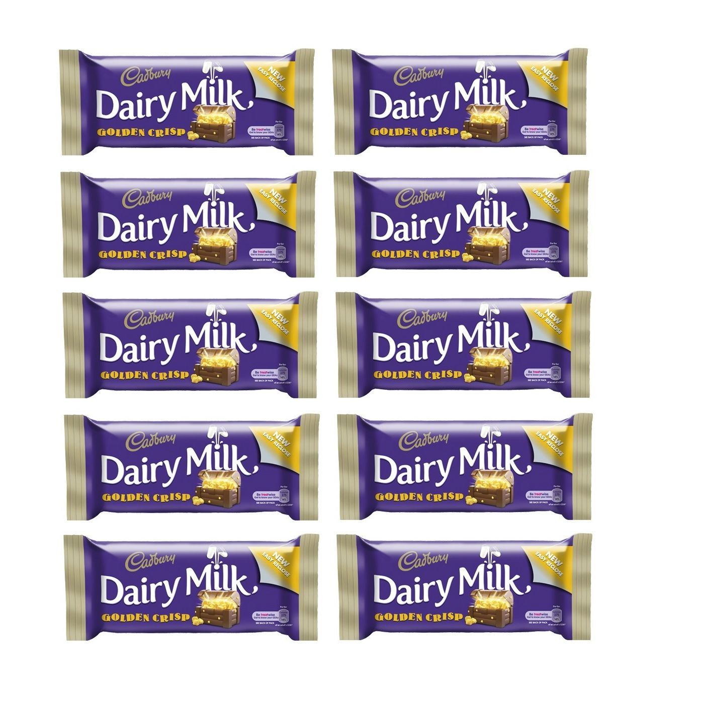 Dairy Milk Golden Crisp 10 bars 721865686283 eBay