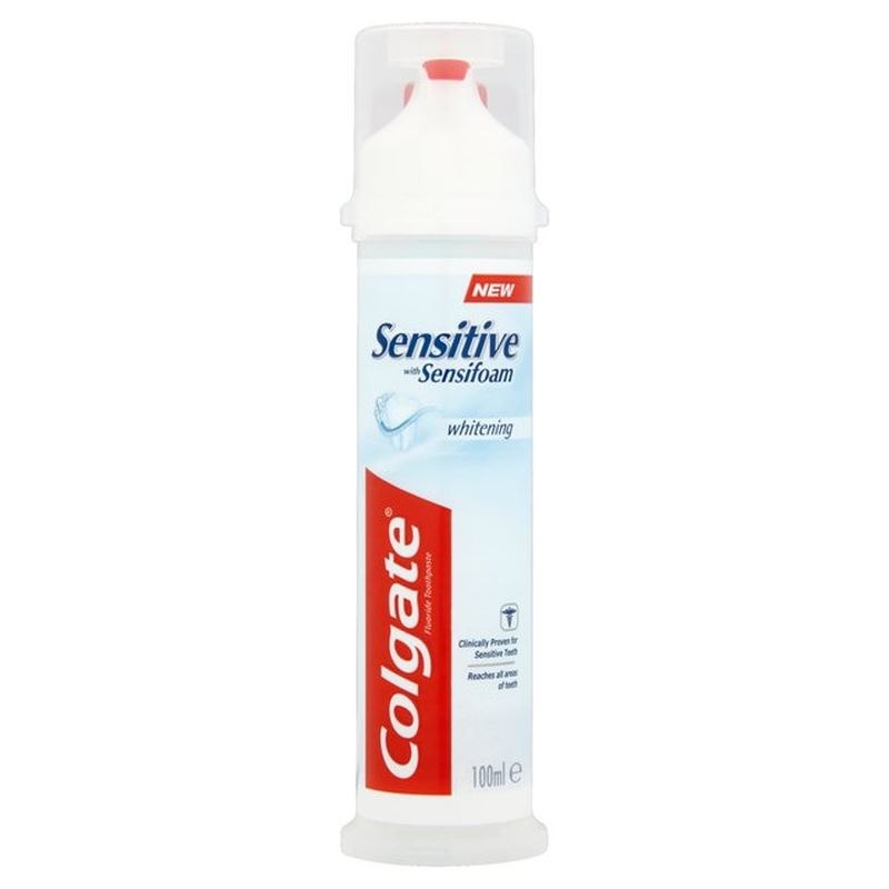 Colgate Sensitive Whitening with Sensifoam Toothpaste Pump 100ml eBay