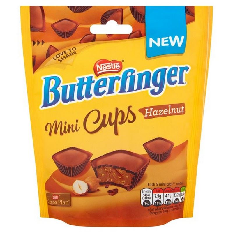 Nestle Butterfinger Hazelnut Mini Cups Bag 82g 721898776203 eBay