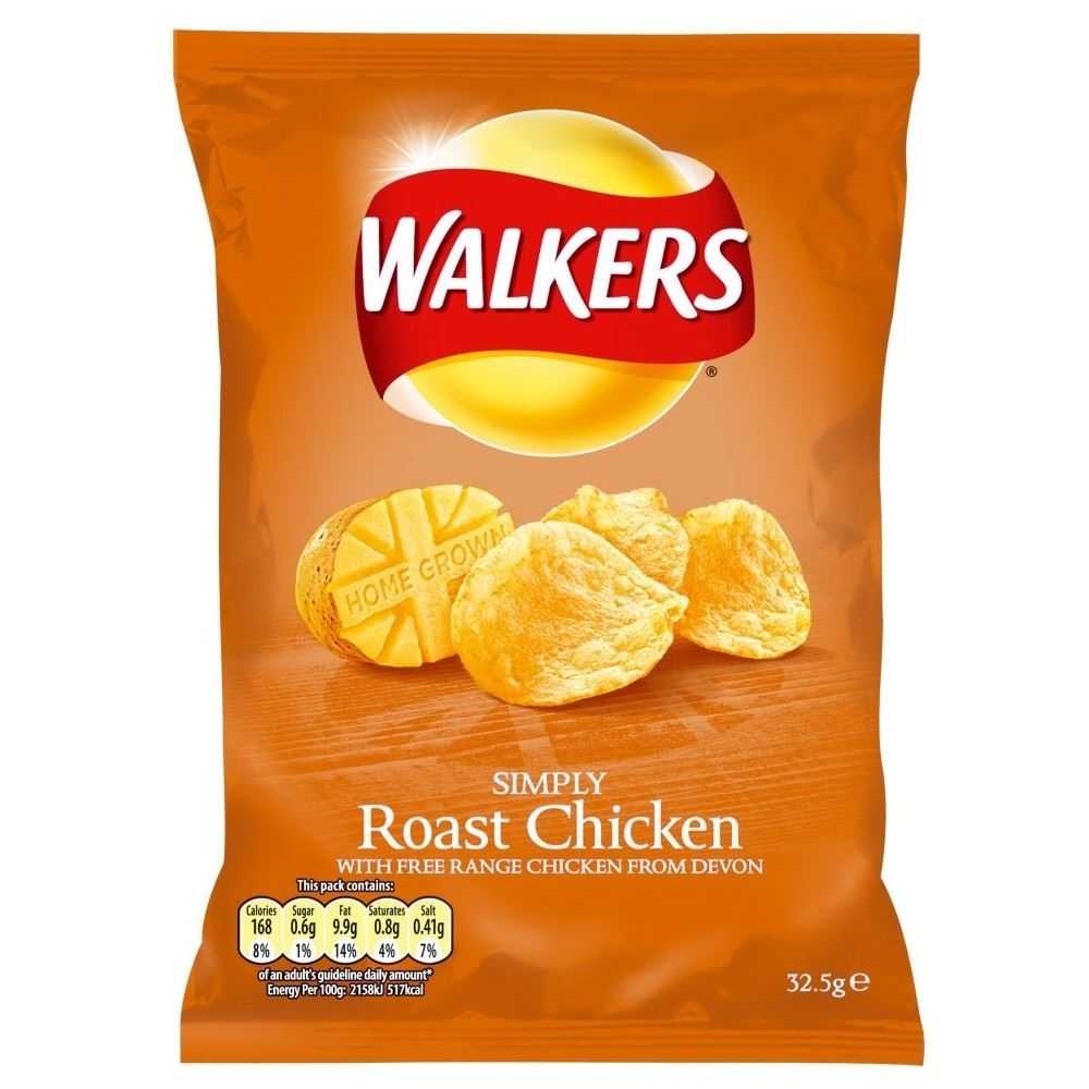 Walkers Crisps Roast Chicken (32.5g) eBay