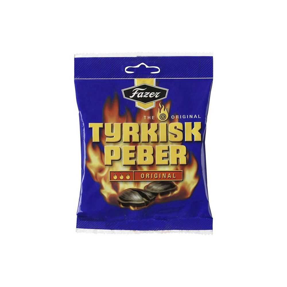 Fazer Tyrkisk Peber Original Hot Salmiak & Pepper Candy (150g) for sale