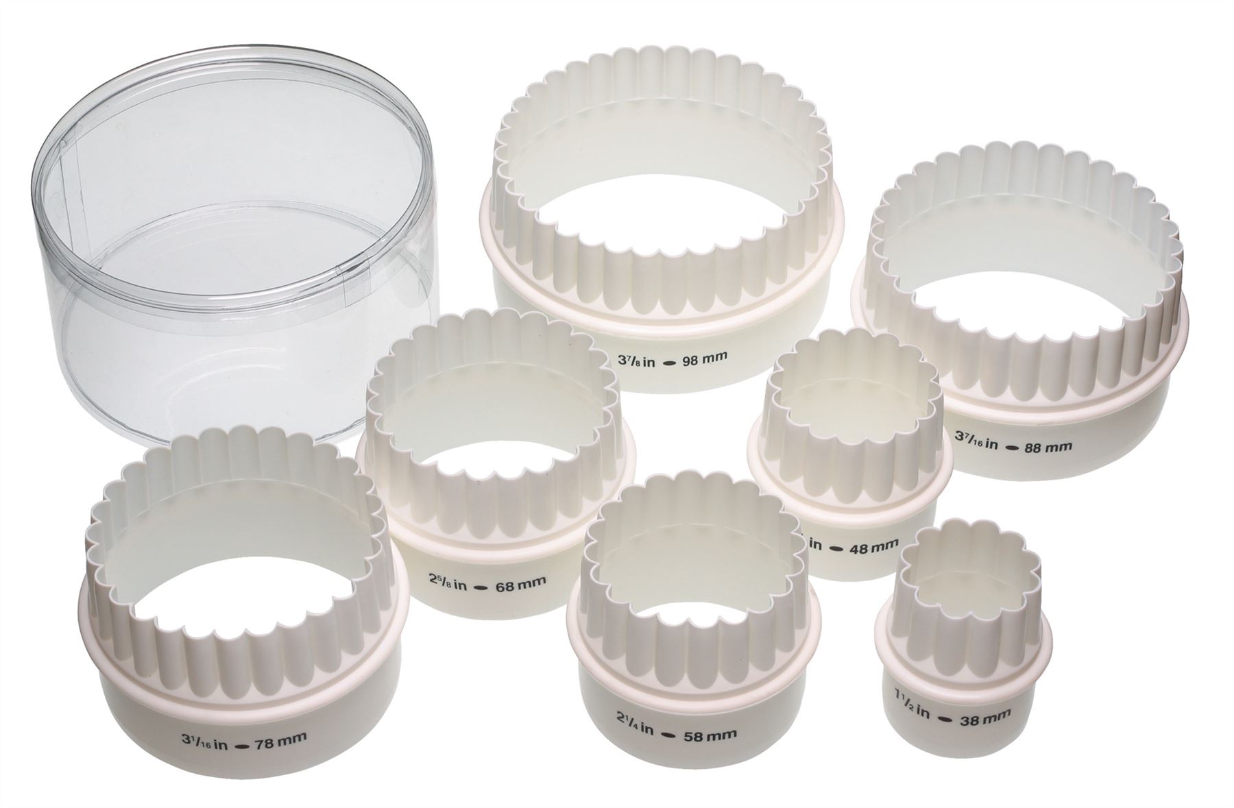 Kitchencraft Lot de six Double Edged Biscuit//Pastry Cutters