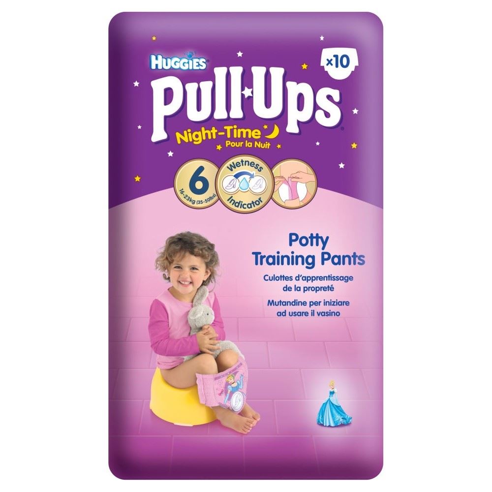 Huggies Pull Ups Night Time Potty Training Pants Girls Size 6 Large 16